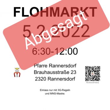 Keller-Flohmarkt 5.2.2022 abgesagt
