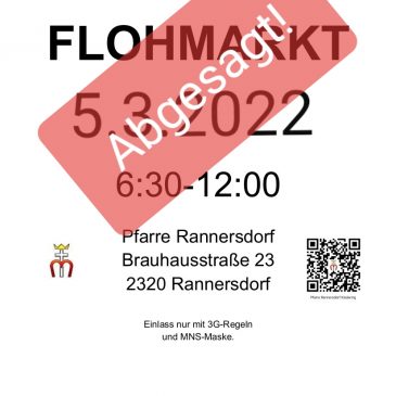 Keller-Flohmarkt 5.3.2022 abgesagt