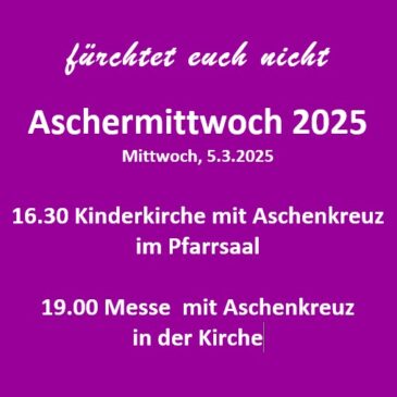 Aschermittwoch 2025