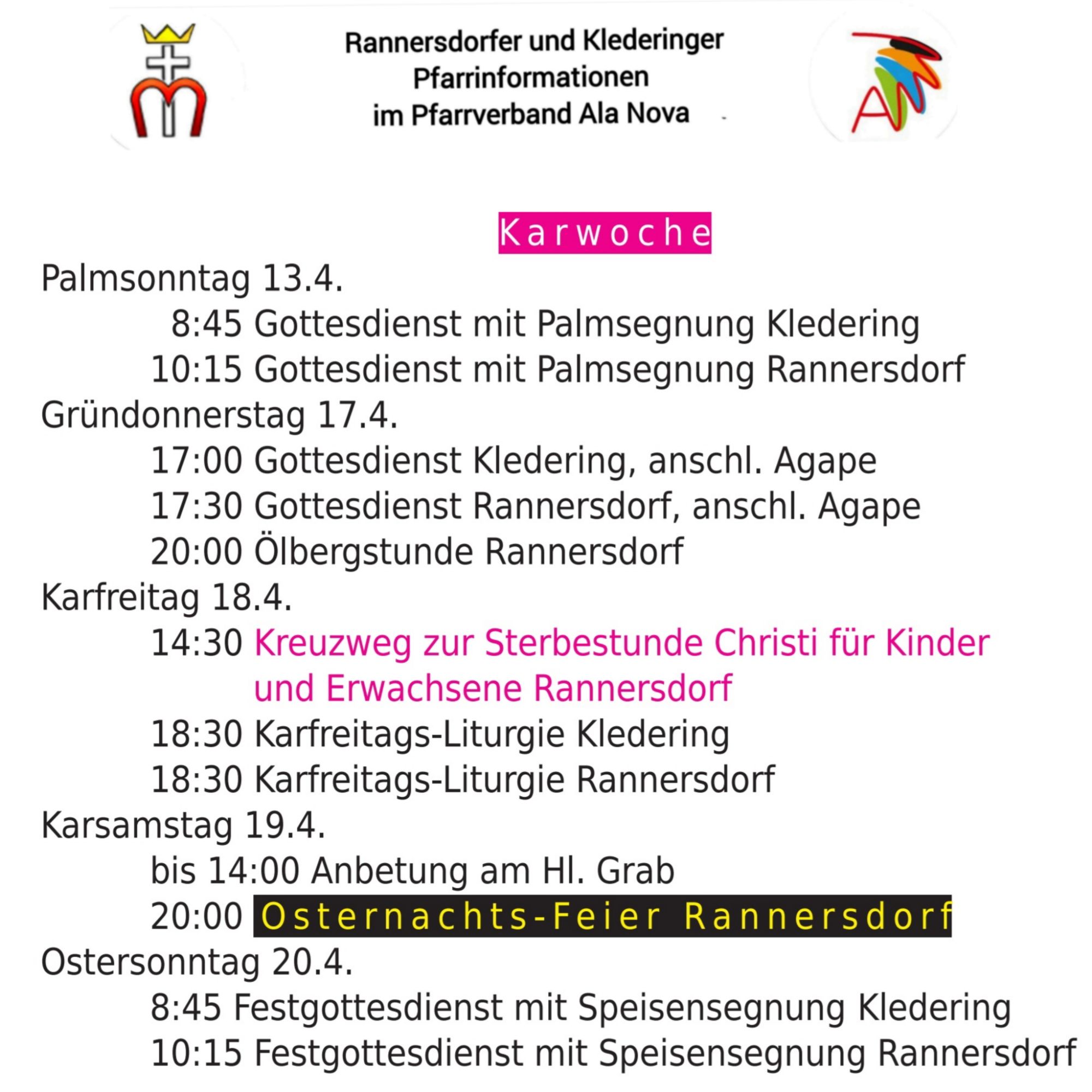 Karwoche 2025