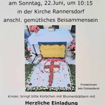 Fronleichnamsfest 22.6.2025