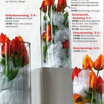 29.3. – 6.4.2026 Ostern
