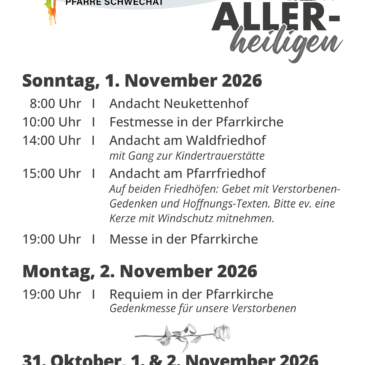 Allerheiligen – Allerseelen